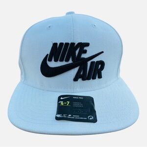 Nike Air Snapback Hat Cap White Black Kid Hat Unisex Size 4-7